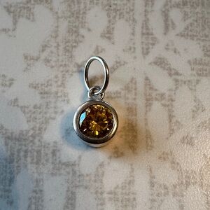 NEW! Grace & Heart CZ Citrine Nov Birthstone Charm